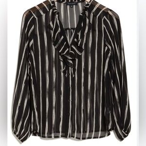 Long sleeved sheer button down